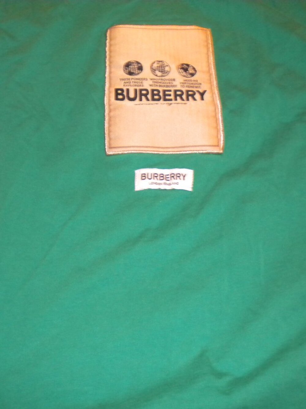 Vintage Burberry London England Kids Boys/Girls Shirt Green Size 11/12